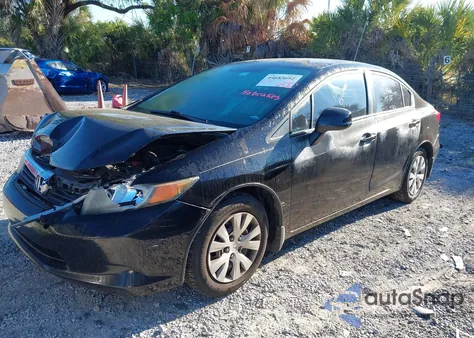 2012 Honda Civic Lx из США, поврежденный, VIN 2HGFB2F54CH564111